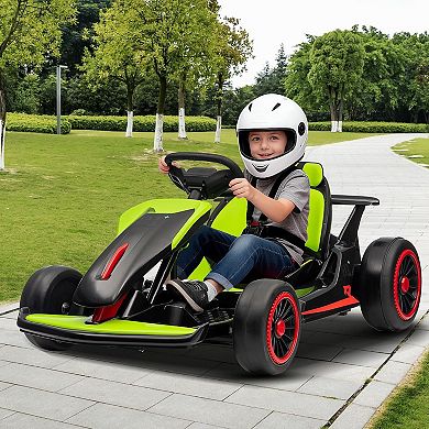 Electric Drift Go Kart for Kids, Go Kart with 200W Dual Motor & 7AH Battery, 8.1MPH Max Speed