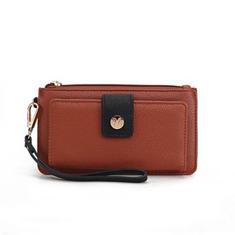 MKF Collection Olympe Faux Leather Wristlet Wallet
