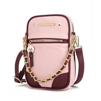 MKF Collection Sue Crossbody Bag with Zipper Closure