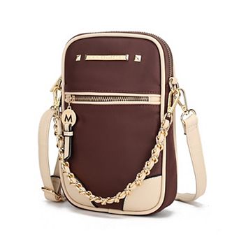 MKF Collection Sue Crossbody Bag with Zipper Closure