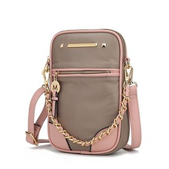 MKF Collection Sue Crossbody Bag with Zipper Closure