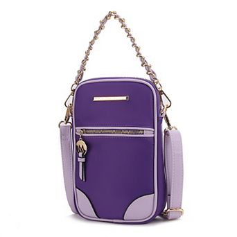 MKF Collection Sue Crossbody Bag with Zipper Closure