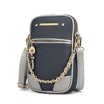 MKF Collection Sue Crossbody Bag with Zipper Closure
