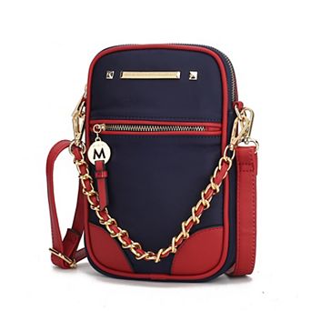 MKF Collection Sue Crossbody Bag with Zipper Closure