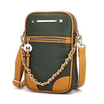 MKF Collection Sue Crossbody Bag with Zipper Closure