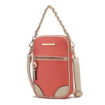 MKF Collection Sue Crossbody Bag with Zipper Closure