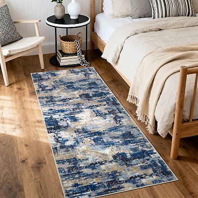 Washable Boho Rug Soft Large Area Rug Non-Slip Non-Shedding Vintage Rug