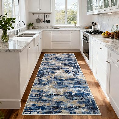 Washable Boho Rug Soft Large Area Rug Non-Slip Non-Shedding Vintage Rug