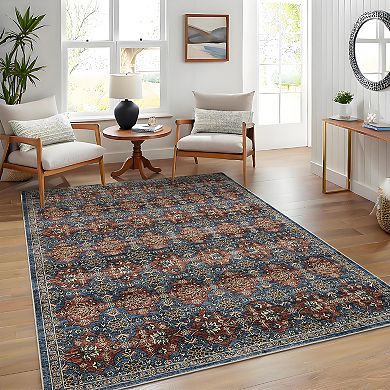 Area Rugs for Living Room,Vintage Boho Rugs for Bedroom Dining Room,Non Slip Indoor Soft Carpet