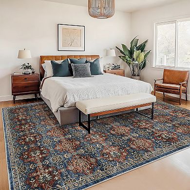 Area Rugs for Living Room,Vintage Boho Rugs for Bedroom Dining Room,Non Slip Indoor Soft Carpet