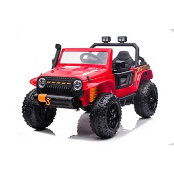 2 Seater 24V Ride On Toys for Big Kids, Electric Truck with Remote Control, Powerful Wheel