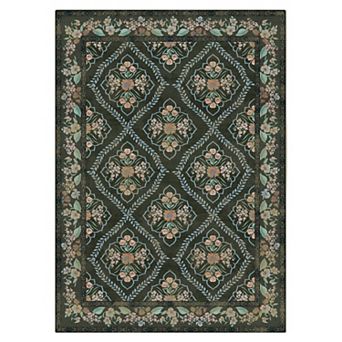 Machine Washable Area Rug Stain Resistant Non-Slip Accent Rug Minimalist Border Floor Cover Carpet