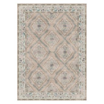 Machine Washable Area Rug Stain Resistant Non-Slip Accent Rug Minimalist Border Floor Cover Carpet