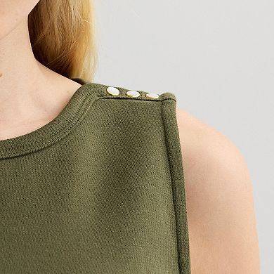 Women's Nine West Pearl Button Tank Top