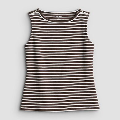 Women's Nine West Pearl Button Tank Top