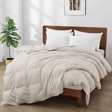 Unikome All-Season Warm & Breathable Goose Down Feather Fiber Comforter for Cozy Sleep