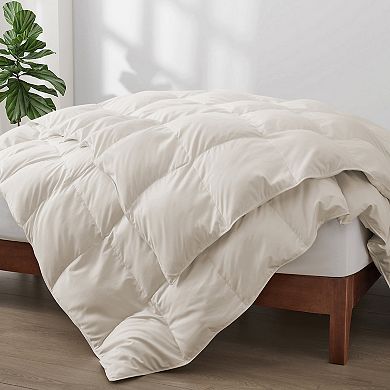 Unikome All-Season Warm & Breathable Goose Down Feather Fiber Comforter for Cozy Sleep