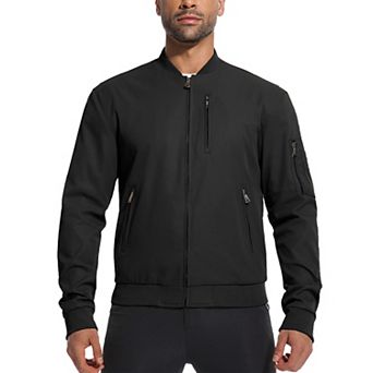 Unikome Men's Bomber Jackets Windbreaker Lightweight Zip Up Fall Coats Spring Golf Work Jacket