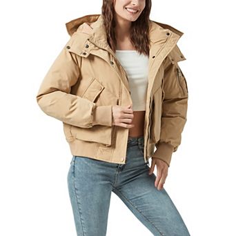 Unikome Women's Thickened Jackets Winter Warm Parka Puffer Jacket Multi-pocket with Removable Hood