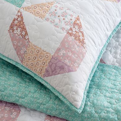 Bearpaw Aubrey Bow Quilt Set with Shams