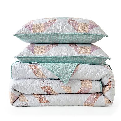 Bearpaw Aubrey Bow Quilt Set with Shams