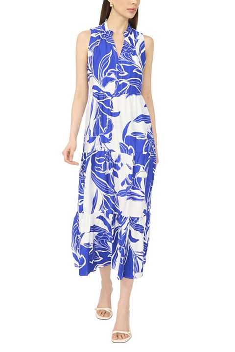 Женские платья MSK Women's MSK V-Neck Sleeveless Tiered Maxi Dress