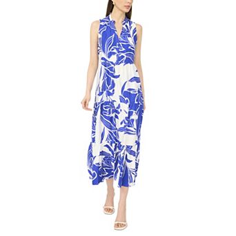Women's MSK V-Neck Sleeveless Tiered Maxi Dress