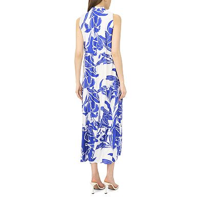 Women's MSK V-Neck Sleeveless Tiered Maxi Dress