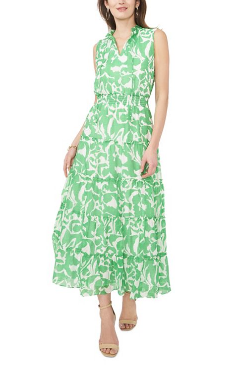 Женские платья MSK Women's MSK Sleeveless Tie Neck Smocked Waist Maxi Dress