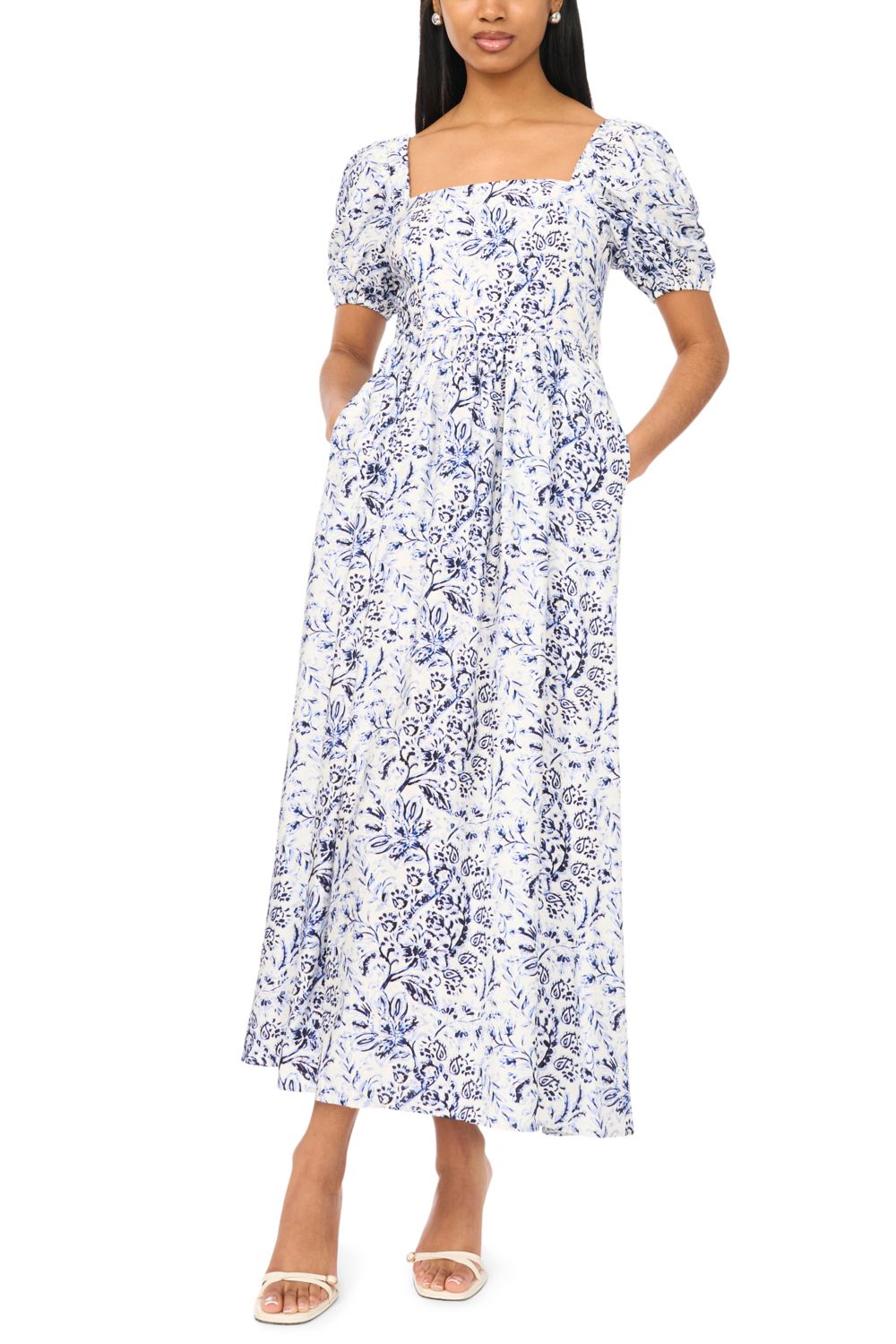 Женские платья MSK Square Neck Maxi Dress