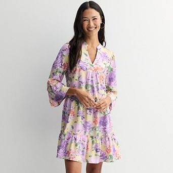 Women's Robbie Bee Flounce Sleeve Short Dress