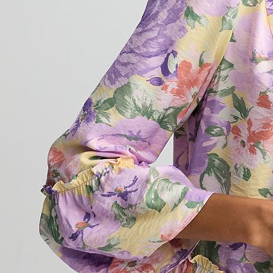 Women's Robbie Bee Flounce Sleeve Short Dress