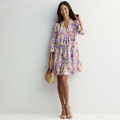 Women's Robbie Bee Flounce Sleeve Short Dress