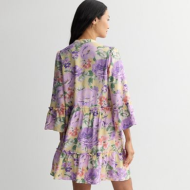 Women's Robbie Bee Flounce Sleeve Short Dress