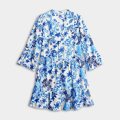 Women's Robbie Bee Flounce Sleeve Short Dress