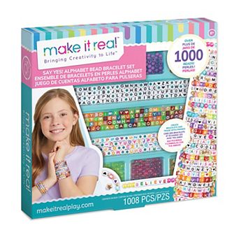 Make It Real Alphabet Bead Bracelet Craft Kit