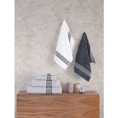 Brooks Brothers Circle in Square 2 pcs Bath Towels