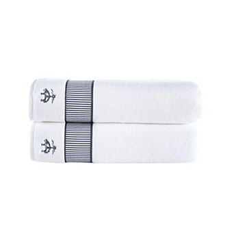 Brooks Brothers Fancy Border 2 pc Bath Sheets