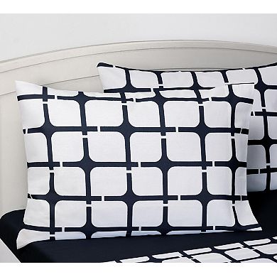 Brooks Brothers Geo Printed Cotton Oxford Pillowcase Pair