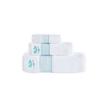 Brooks Brothers Rope Stripe Border 3 pc Towel Set