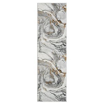 Luxe Weavers Marble Effect Abstract Area Rug