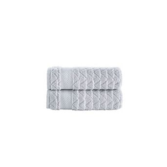 Brooks Brothers Herringbone 2 pc Hand Towels