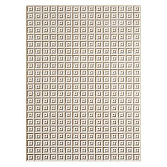 Luxe Weavers Geometric Pattern Metallic Area Rug