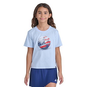 Girls 7-16 adidas Short Sleeve Soccer Graphic Tee