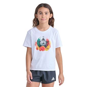 Girls 7-16 adidas Short Sleeve Soccer Graphic Tee