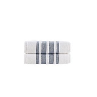 Brooks Brothers Contrast Border 2 pc Hand Towels