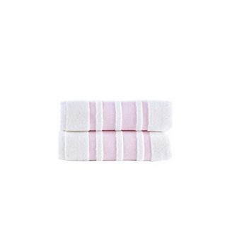 Brooks Brothers Contrast Border 2 pc Hand Towels