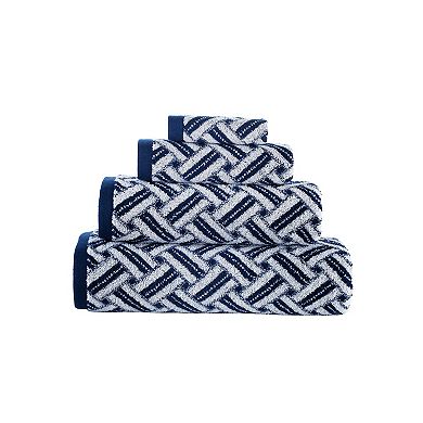 Brooks Brothers Criss Cross Stripe Bath Towel