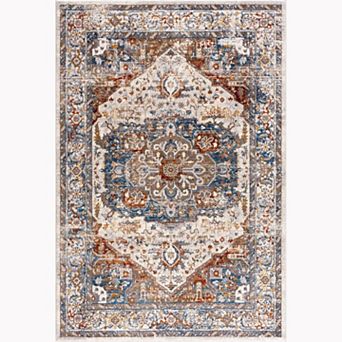 Luxe Weavers Floral Multicolor Bohemian Area Rug