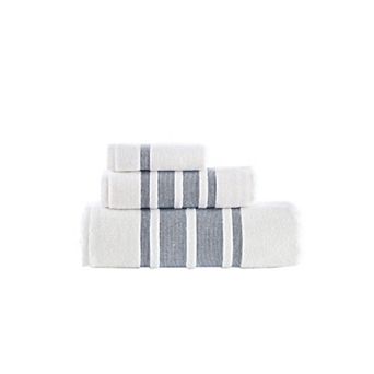 Brooks Brothers Contrast Border 3 pc Towel Set